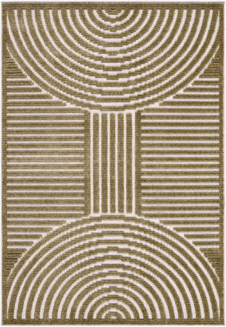 Deron Khaki Washable Area Rug - Ornate Home