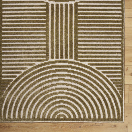 Deron Khaki Washable Area Rug - Ornate Home