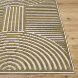 Deron Khaki Washable Area Rug - Ornate Home