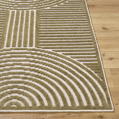 Deron Khaki Washable Area Rug - Ornate Home