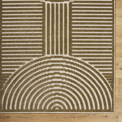 Deron Khaki Washable Area Rug - Ornate Home