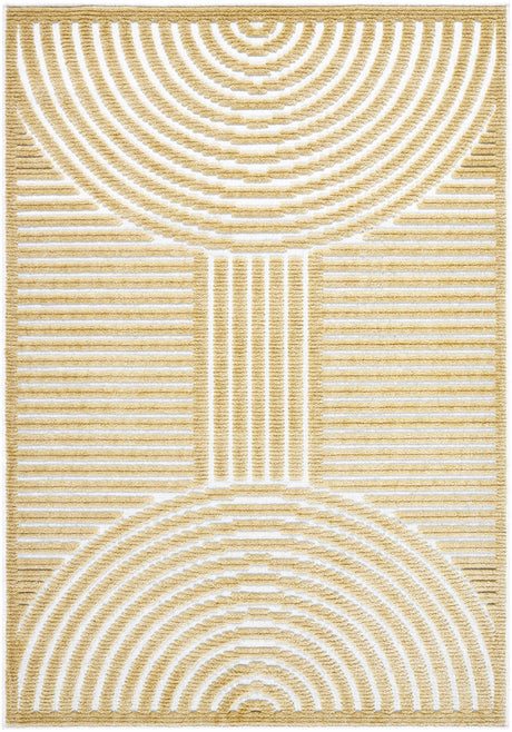 Deron Mustard Washable Area Rug - Ornate Home