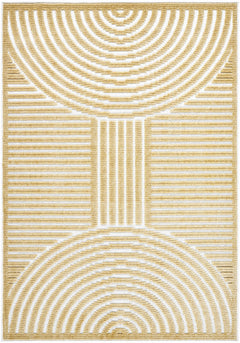 Deron Mustard Washable Area Rug - Ornate Home