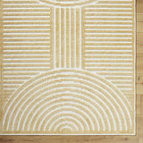 Deron Mustard Washable Area Rug - Ornate Home