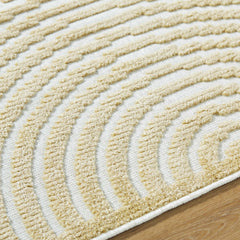 Deron Mustard Washable Area Rug - Ornate Home