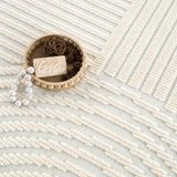 Deron White Washable 3D Rug - Ornate Home