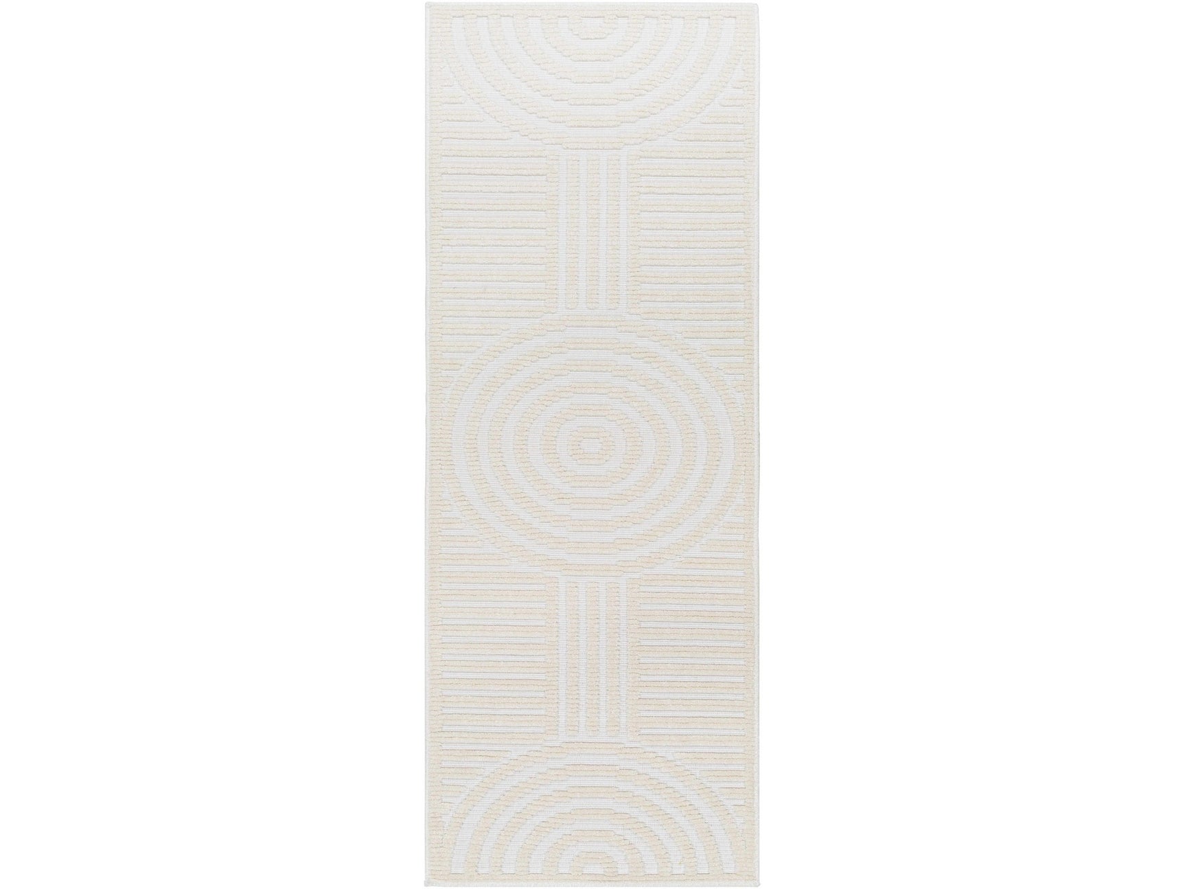 Deron White Washable Area Rug - Ornate Home