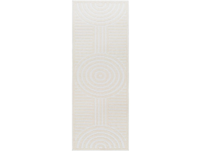 Deron White Washable Area Rug - Ornate Home