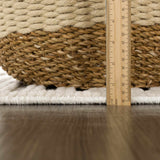 Deron White Washable Area Rug - Ornate Home