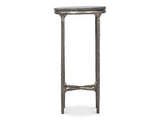 Derrick Black Iron End Table With Marble Top - Ornate Home