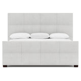 Derrick White/Cream Fabric Panel King Bed - Ornate Home