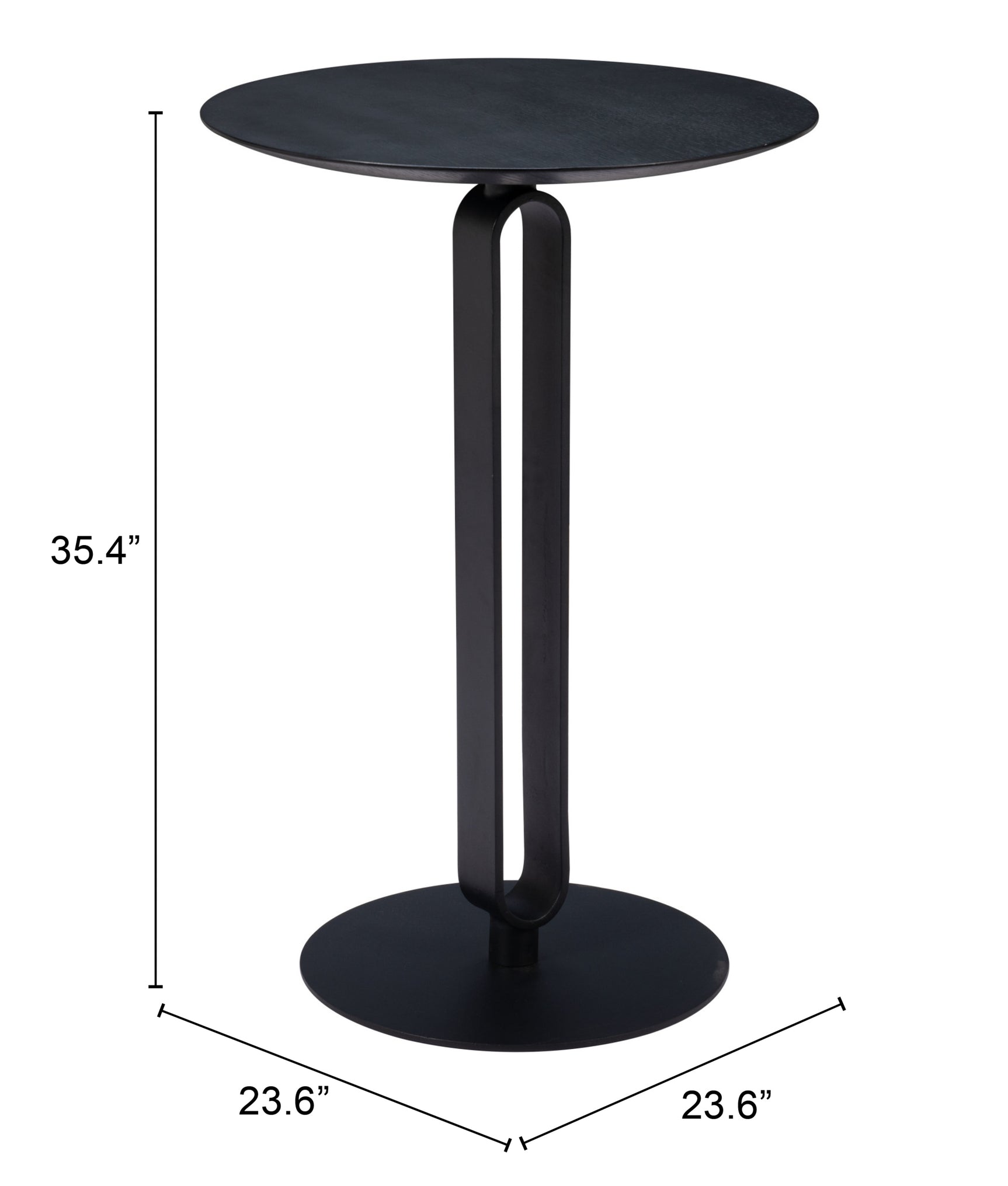 Derry Black Counter Table - Ornate Home