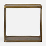 Derwent Antique Brass Side Table - Ornate Home