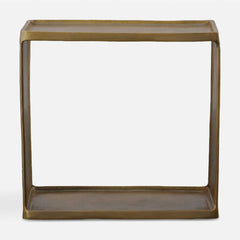 Derwent Antique Brass Side Table - Ornate Home