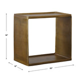 Derwent Antique Brass Side Table - Ornate Home