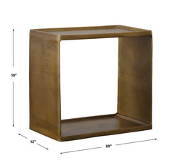 Derwent Antique Brass Side Table - Ornate Home
