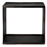 Derwent Gray/Silver Industrial Side Table - Ornate Home