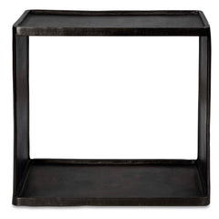 Derwent Gray/Silver Industrial Side Table - Ornate Home