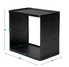 Derwent Gray/Silver Industrial Side Table - Ornate Home