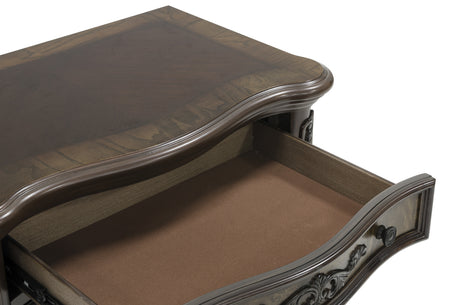 Deryn Park Cherry 4-piece Queen Bedroom Set - Ornate Home