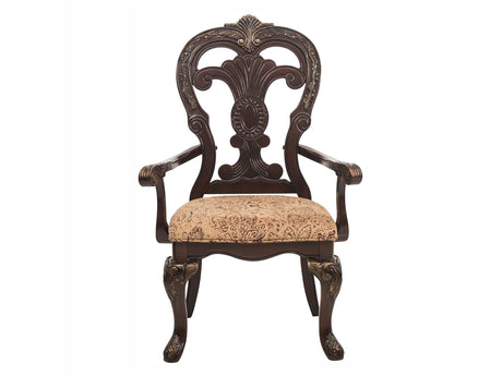Deryn Park Cherry Arm Chair (Set of 2) - Ornate Home