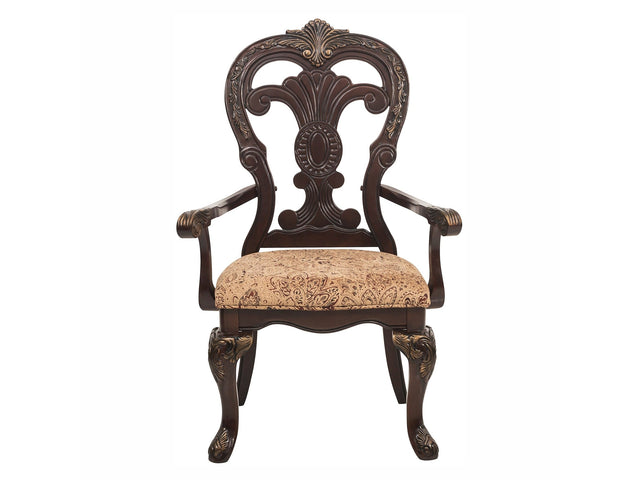 Deryn Park Cherry Arm Chair (Set of 2) - Ornate Home