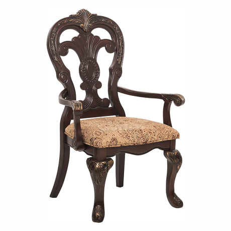 Deryn Park Cherry Arm Chair (Set of 2) - Ornate Home