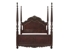 Deryn Park Cherry California King Poster Bed - Ornate Home
