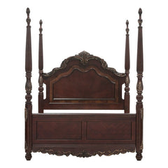 Deryn Park Cherry California King Poster Bed - Ornate Home