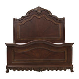 Deryn Park Cherry California King Sleigh Bed - Ornate Home