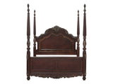 Deryn Park Cherry Eastern King Poster Bed - Ornate Home