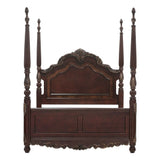 Deryn Park Cherry Eastern King Poster Bed - Ornate Home