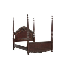 Deryn Park Cherry Eastern King Poster Bed - Ornate Home