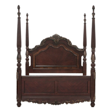 Deryn Park Cherry Queen Poster Bed - Ornate Home
