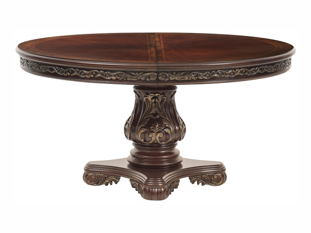 Deryn Park Cherry Round/Oval Dining Table w/ Extension - Ornate Home