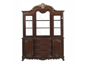 Deryn Park Dark Cherry Buffet & Hutch - Ornate Home
