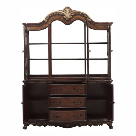 Deryn Park Dark Cherry Buffet & Hutch - Ornate Home