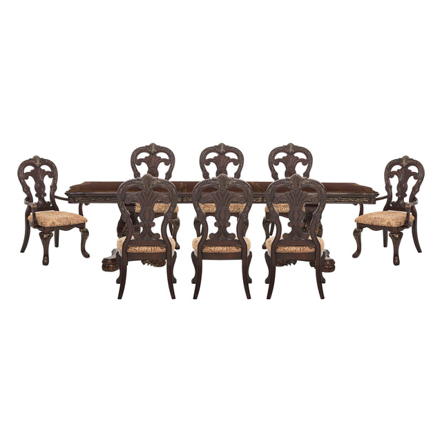 Deryn Park Gray 9pc Dining Set - Ornate Home