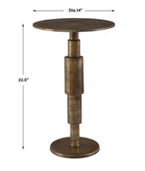 Descend Gold Accent Table - Ornate Home