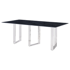 Desden Grey Marble Dining Room Table - Ornate Home