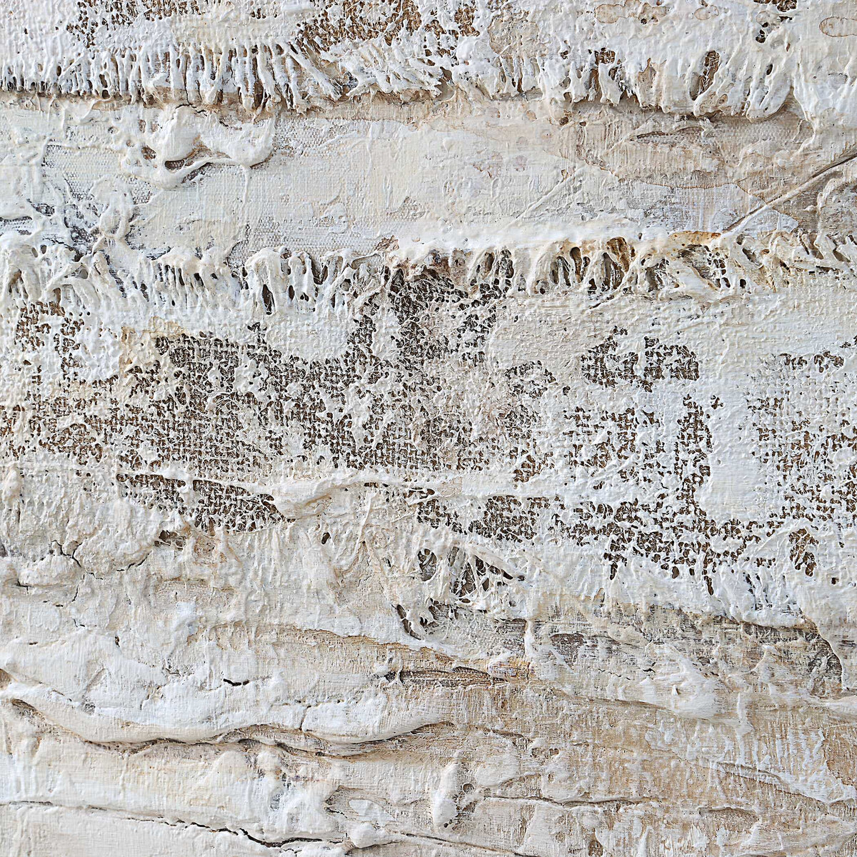 Desert Oasis Brown/Gray/White Abstract Canvas Art - Ornate Home