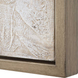 Desert Oasis Brown/Gray/White Abstract Canvas Art - Ornate Home
