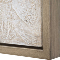 Desert Oasis Brown/Gray/White Abstract Canvas Art - Ornate Home