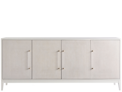 Desert Rose Alabaster/White Lacquer Credenza - Ornate Home