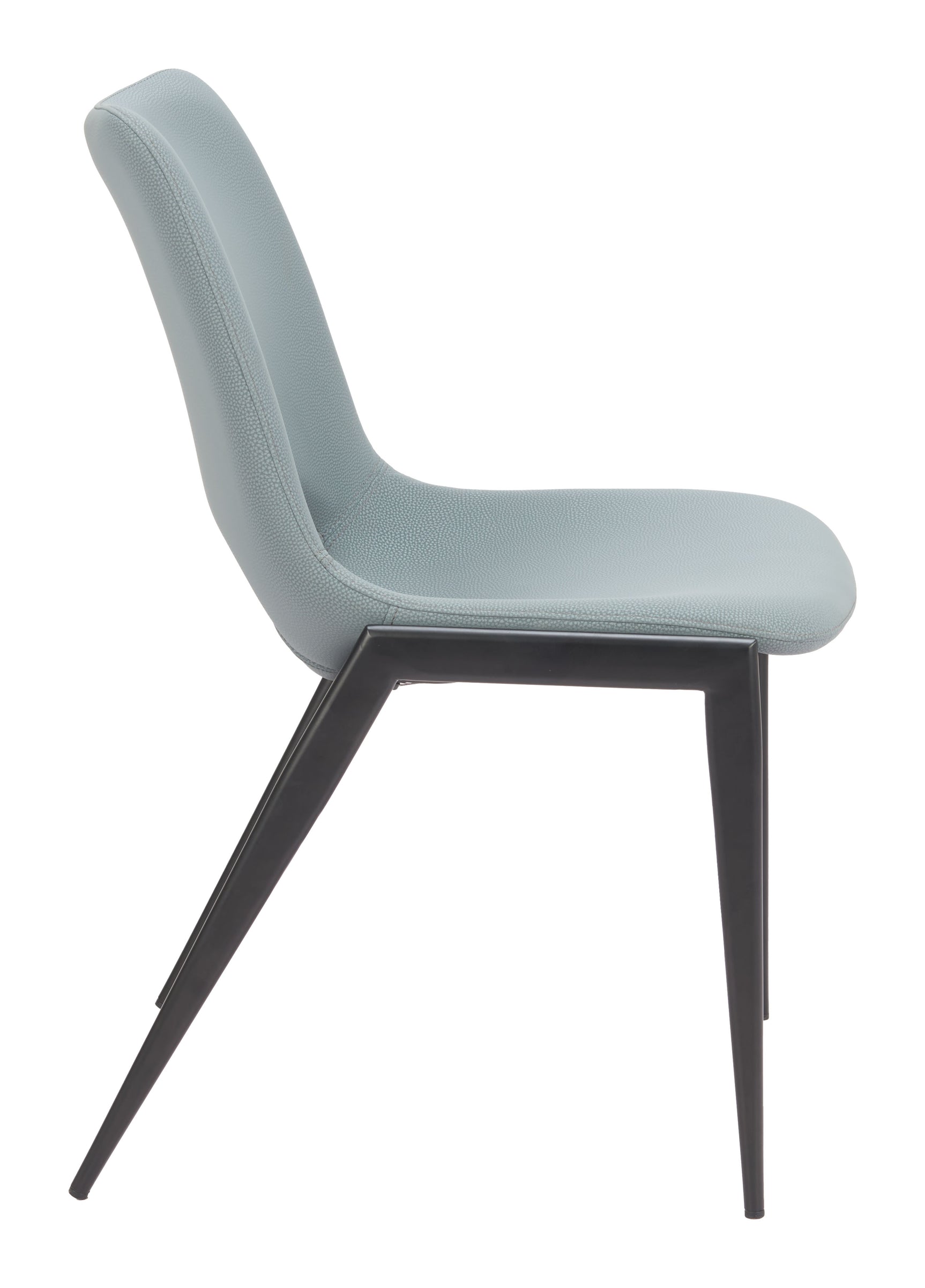 Desi Azure Gray Armless Dining Chair (Set of 2) - Ornate Home