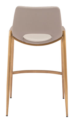 Desi Beige & Gold Counter Stool (Set of 2) - Ornate Home