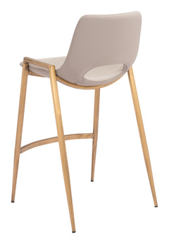 Desi Beige & Gold Counter Stool (Set of 2) - Ornate Home