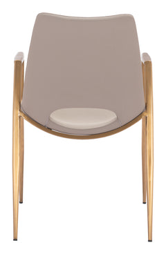 Desi Beige & Gold Dining Chair (Set of 2) - Ornate Home