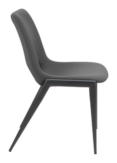 Desi Black Armless Dining Chair (Set of 2) - Ornate Home