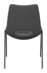 Desi Black Armless Dining Chair (Set of 2) - Ornate Home